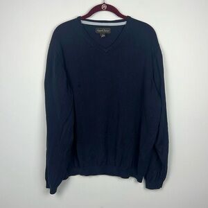 Kenneth Roberts Platinum XL Silk & Cotton v neck men’s sweater